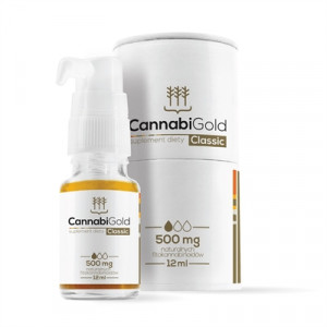 CANNABIGOLD CBD olej CLASSIC (5%-500mg) 12ml